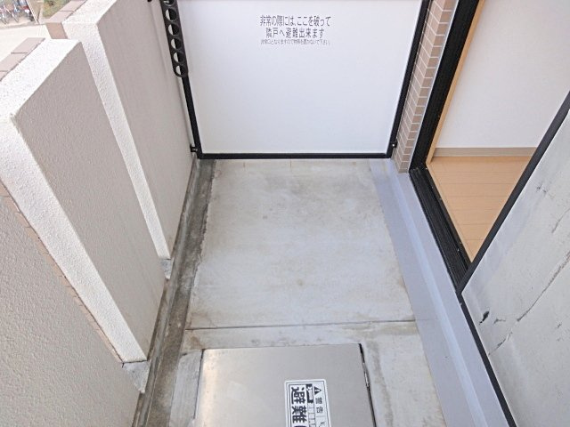 グランディール１のバルコニー|落ち着いた時間を過ごせるバルコニーです