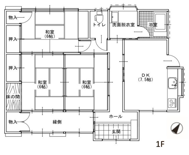 【間取り】 | 行田市利田　中古戸建
