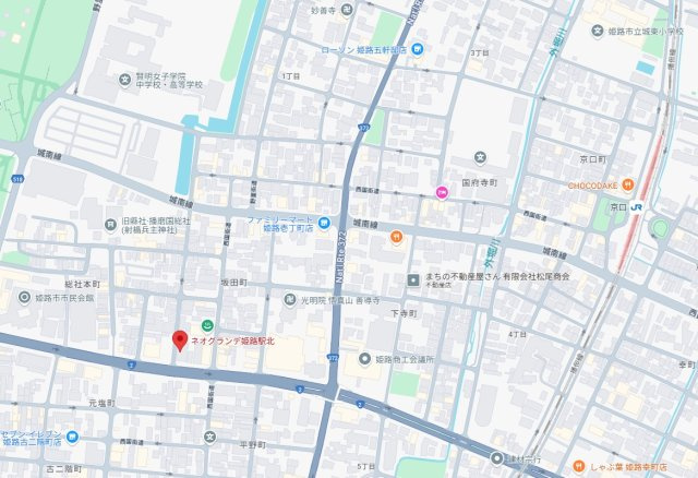 ネオグランデ坂田町・姫路駅北　10階の地図