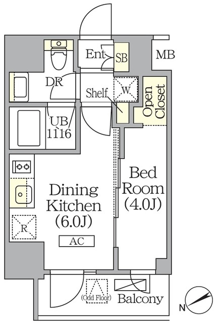 ジオエント町屋の間取り