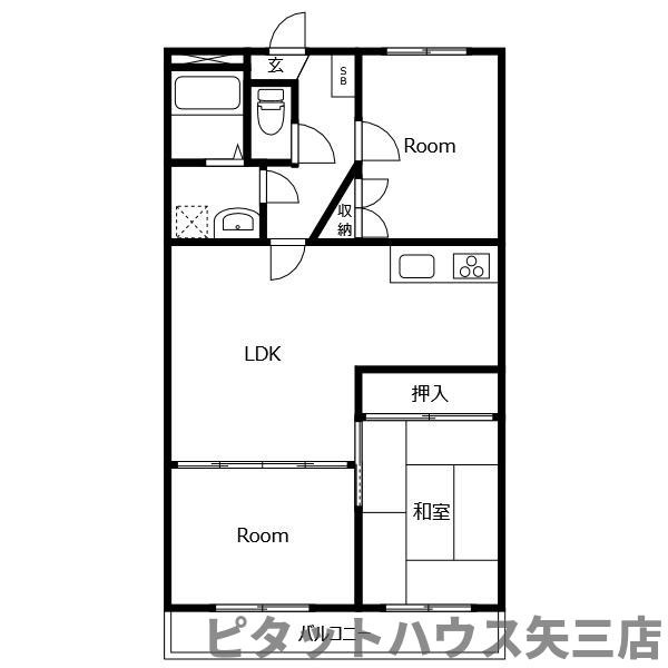 KTハイツの間取り