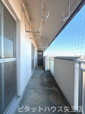 KTハイツのバルコニー|落ち着いた時間を過ごせるバルコニーです