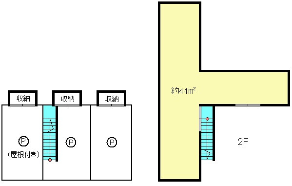 下大久保倉庫兼駐車場の間取り