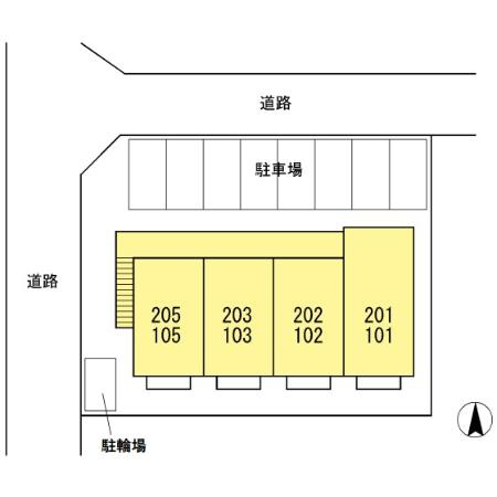 ラヴィングの駐車場