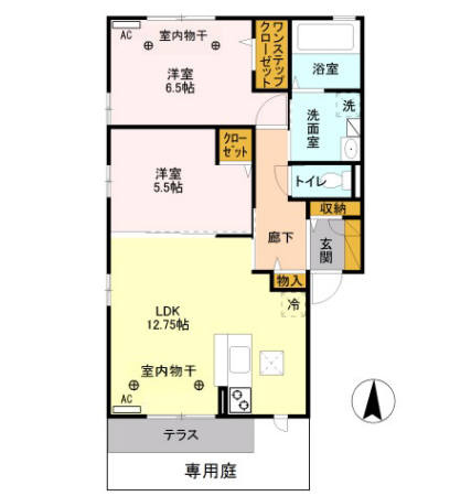 Reciente Ｂの間取り