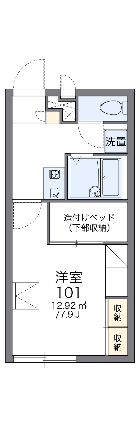 レオパレス宮崎神宮の間取り|画像2