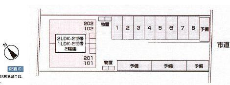 コーポKの区画図