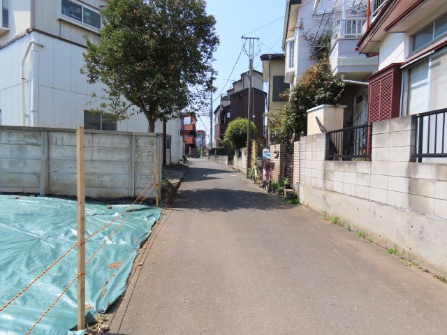 鶴ヶ島市五味ヶ谷売地の前面道路含む現地写真