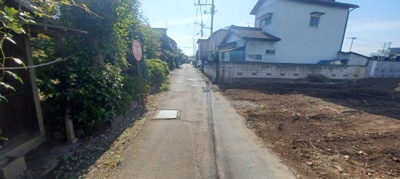 【前面道路含む現地写真】 | 深谷市稲荷町2丁目 1450万 土地