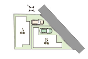 伊丹市鴻池3丁目　全2区画【建築条件付き土地】の画像