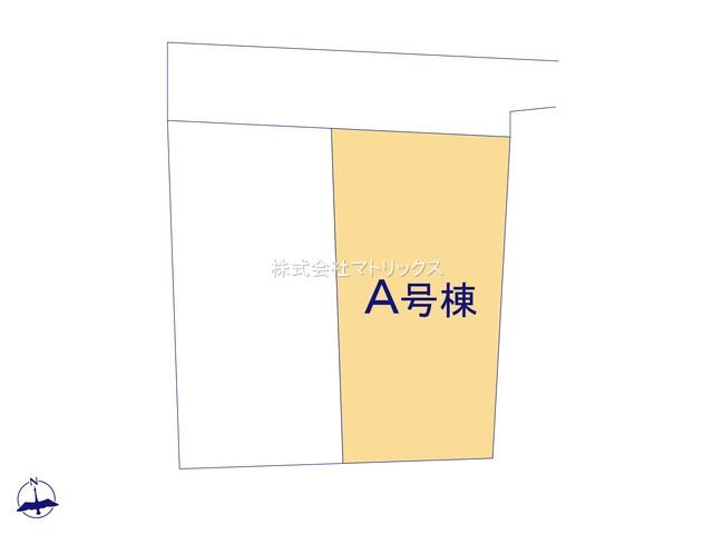 練馬区大泉町2丁目　コンパクト邸宅　穏やかな街並み　最終1棟の区画図