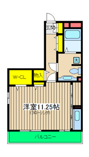 【間取り】 | サニーフラット三ツ沢 | サニーフラット三ツ沢　間取り図