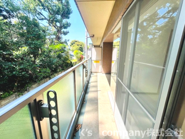 茅ヶ崎市本村4丁目　ジェームス湘南のバルコニー|洗濯物もよく乾きます☆