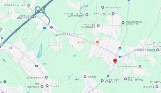 茨城県笠間市安居工場　BRAVI不動産の地図