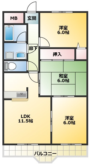 ベルドミールの間取り