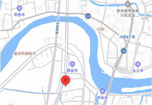 よかタウン／南区富合町杉島1期／2号棟の地図