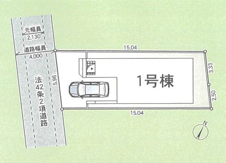綾瀬市上土棚北2丁目新築戸建て　第23-1号棟の区画図|区画図「綾瀬市上土棚北2丁目新築戸建て　1号棟」