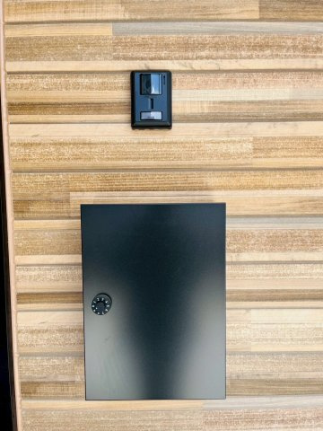 ケイアイグレイス／南区富合町１期／１号棟のセキュリティ|来客時に顔を見て対応できるモニター付きインターホン。