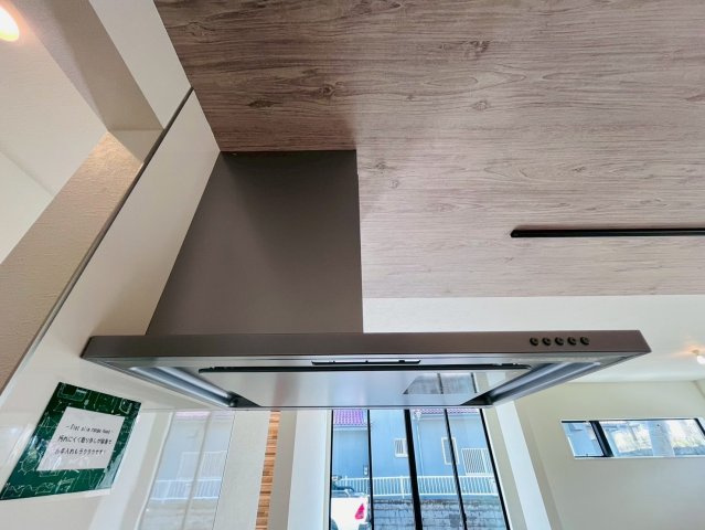 ケイアイグレイス／南区富合町１期／１号棟のキッチン|お手入れ簡単な換気設備