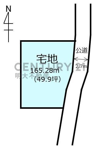 宮崎市恒久　土地の土地図