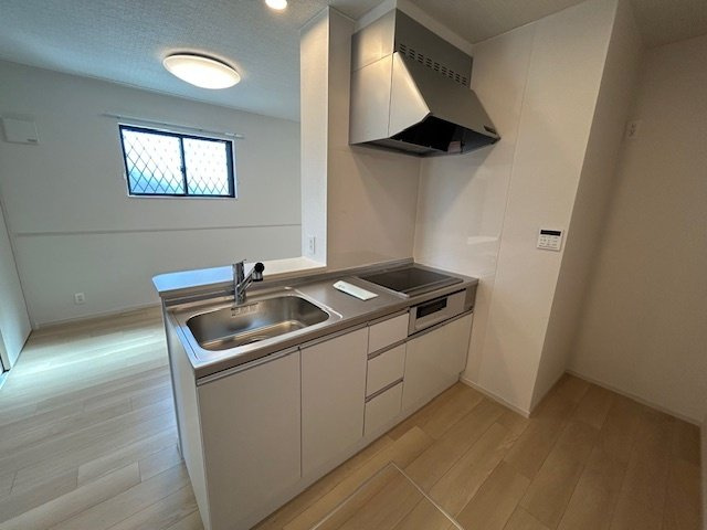 朝倉市馬田のアパートのキッチン|お料理しやすいキッチンです