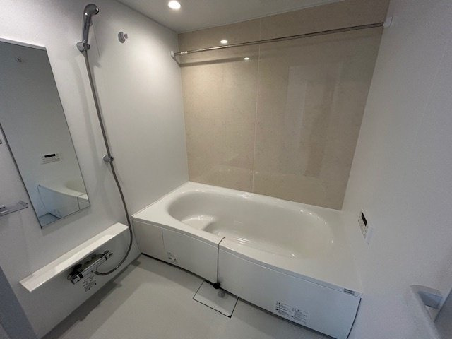 朝倉市馬田のアパートの浴室|お風呂です