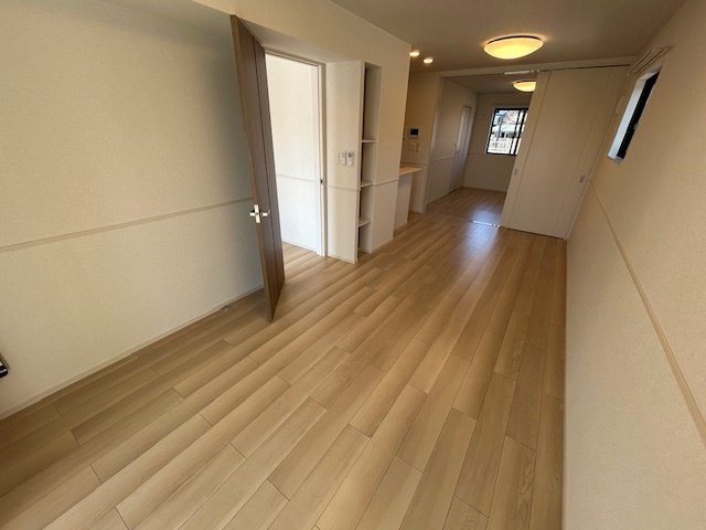 朝倉市馬田のアパートの居間・リビング|使いやすい居間です