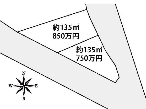 志摩師吉　売地の区画図