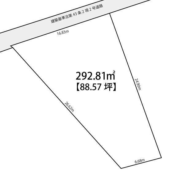 波多江駅北1丁目　売地の区画図