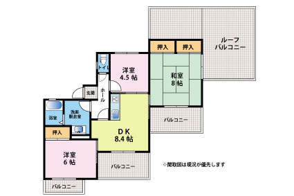 クローバー花畑ガーデンの間取り