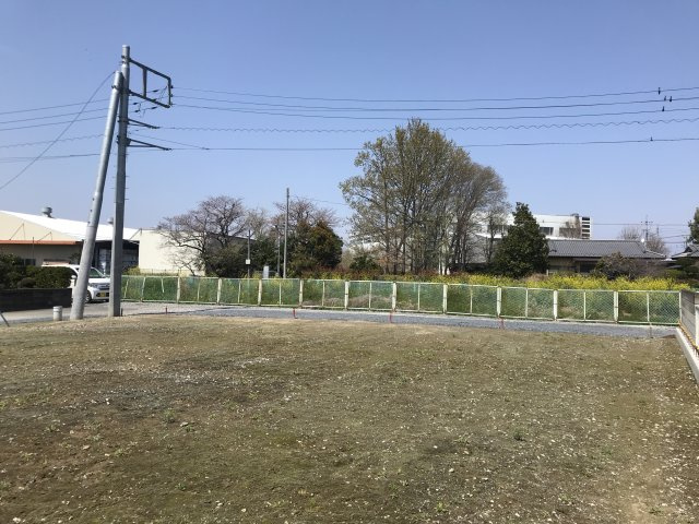 『北鴻巣駅』西口15分・約67坪の北西角地の展望|対象地の敷地内の南東側から、北方向に向かって撮影。