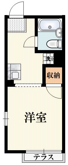 シティハイムフラワーコーポの間取り|★角部屋です★