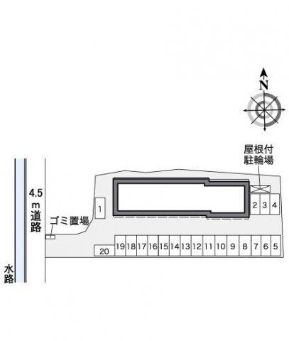 レオパレスＦ　ＯＨＡＮＡの区画図
