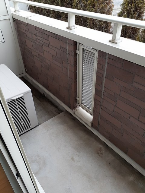 メゾンアンソレイエSのバルコニー