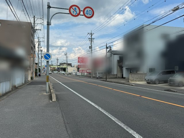尾張旭市白鳳町２丁目土地の前面道路含む現地写真