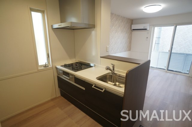 熊本市南区白藤２丁目のアパートのキッチン