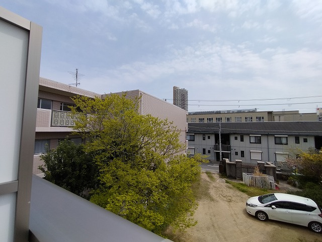 神戸市須磨区行幸町３丁目のアパートの展望|眺望