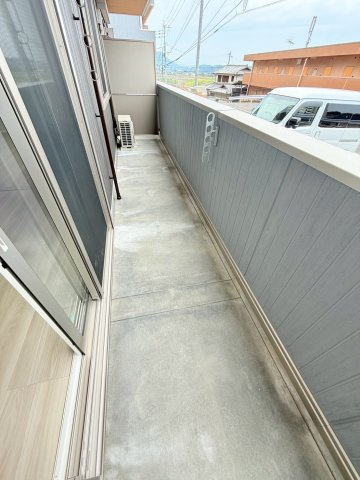 ロータスヒル　A棟のバルコニー