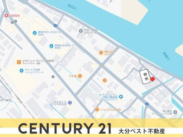 臼杵市江無田　土地の土地図|※図面と現況が異なる場合は現況を優先させていただきます。