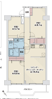【間取り】 | 【コープ野村八事 マンション】✨️仲介手数料無料✨️表山小学校・御幸山中学校
