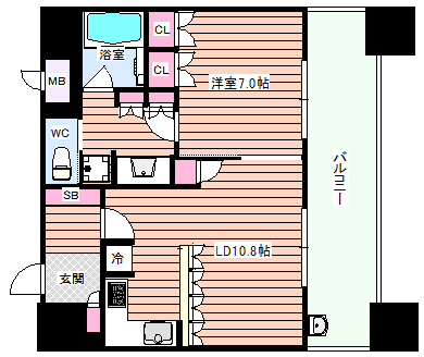 【間取り】 | リーガルタワー大阪