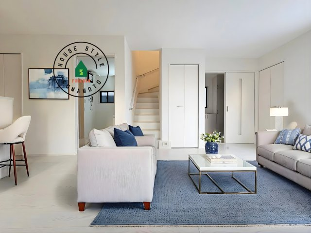 合志市幾久富第5-2棟（1号棟）　の居間・リビング|明るく開放的なリビングダイニングは豊かな陽光が注ぎ込み、やすらぎの空間を演出してくれます。ご家族で楽しいひとときをお過ごし下さい。※家具はCGを合成したものです。