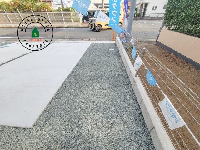 合志市幾久富第5-2棟（1号棟）　の庭|お庭で自由な時間を過ごせます。