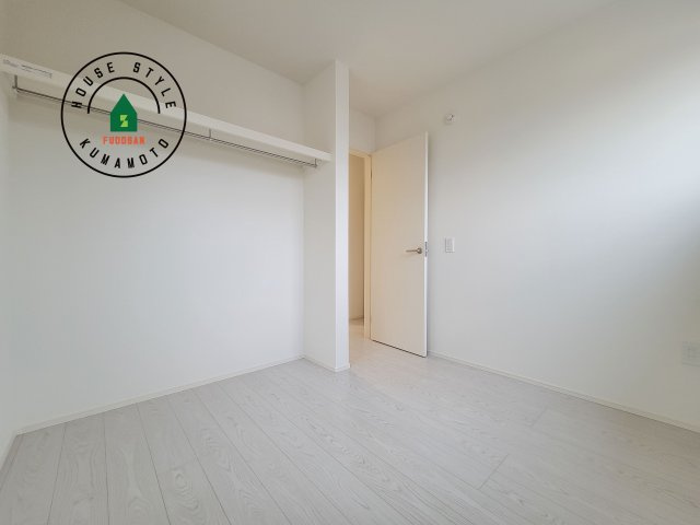 合志市幾久富第5-2棟（1号棟）　の和室|将来的に、琉球畳を引きまして和室風にすることも可能です。