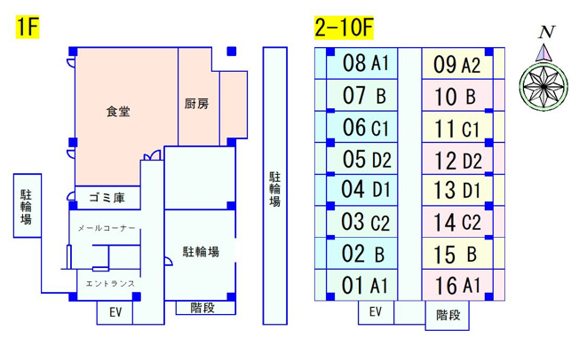 【区画図】 | エスリードカレッジゲート南草津