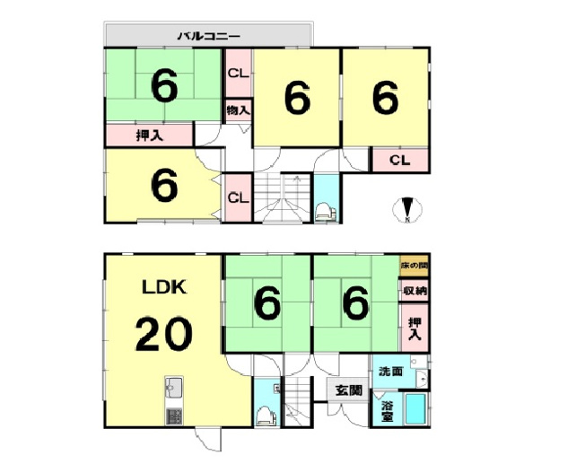【間取り】 | 平成26年築、6LDKになります。