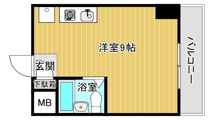 ベルトピア朝霧の間取り|反転