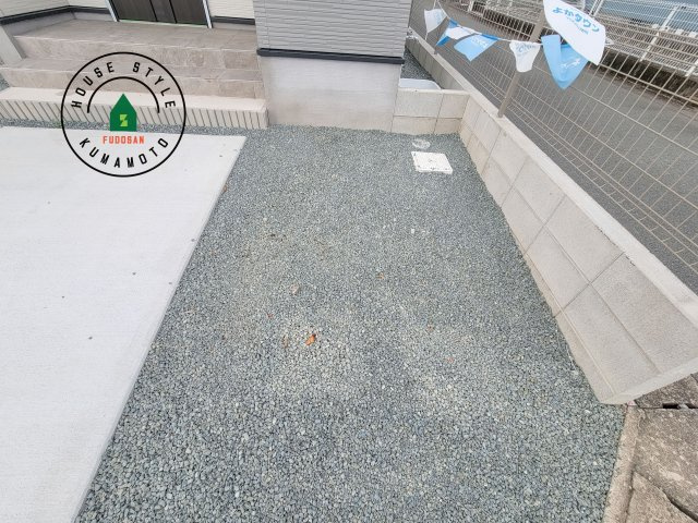 合志市幾久富第5-2棟（2号棟）　の庭|お庭で自由な時間を過ごせます。