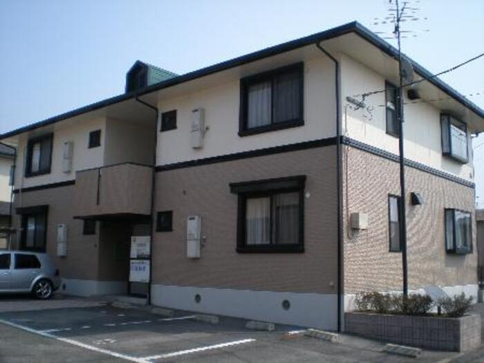 熊本市南区野口１丁目のアパートの外観