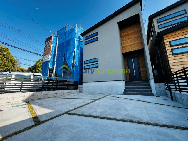 藤沢市大庭　デザイナーズ分譲住宅B棟の外観